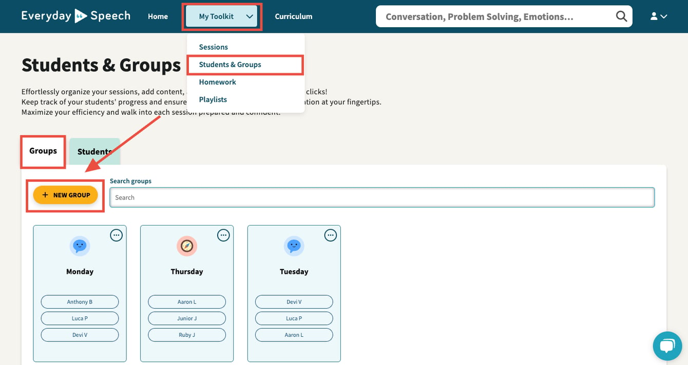 Group profiles