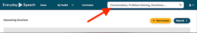 Enter any keyword on the Search box related to the content you need. 