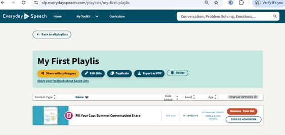 You will be redirected to your selected Playlist page.