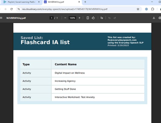 You can view the downloaded PDF on the next tab.