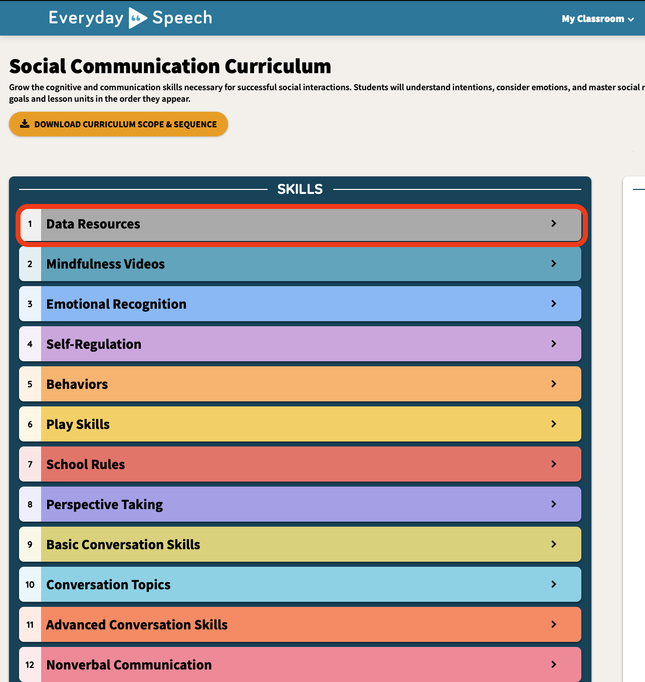 Social skills and Social-Emotional Learning Platform